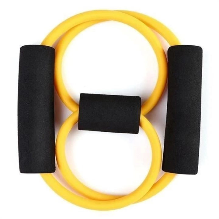BFS  8 Şeklinde Direnç Bandı Yoga Plates Ve Vücut Geliştirme Egzersiz Bandı