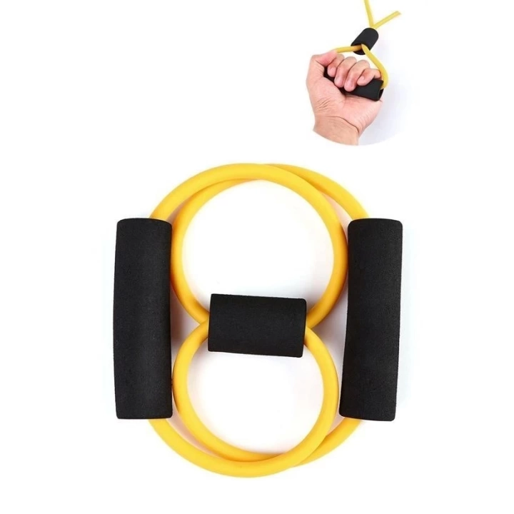 BFS  8 Şeklinde Direnç Bandı Yoga Plates Ve Vücut Geliştirme Egzersiz Bandı