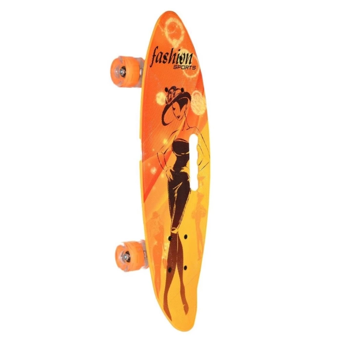 BFS  885 Desenli Orta Boy Işıklı Kaykay 60 cm