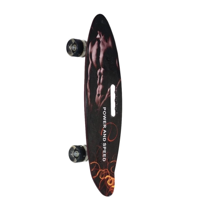 BFS  885 Desenli Orta Boy Işıklı Kaykay 60 cm