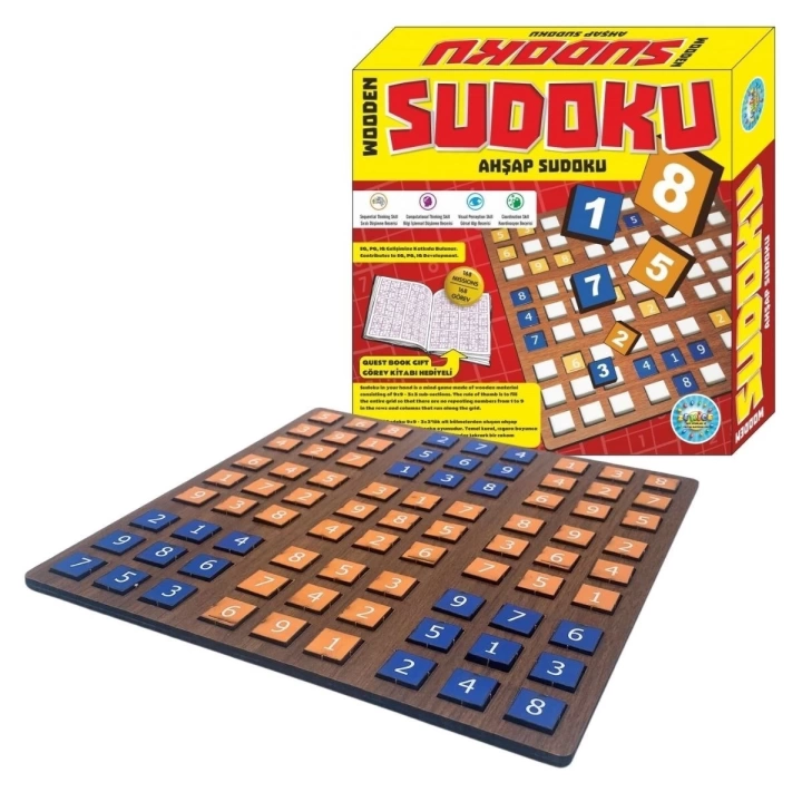 BFS  9 Bölümlü Ahşap Sudoku Eğitici Oyun Seti