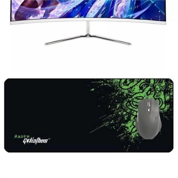 BFS  90x40 Mouse Pad Gaming Oyuncu Gamer Kaymaz Taban Büyük Boy Ofis Tipi Fare Altlığı Goliathus