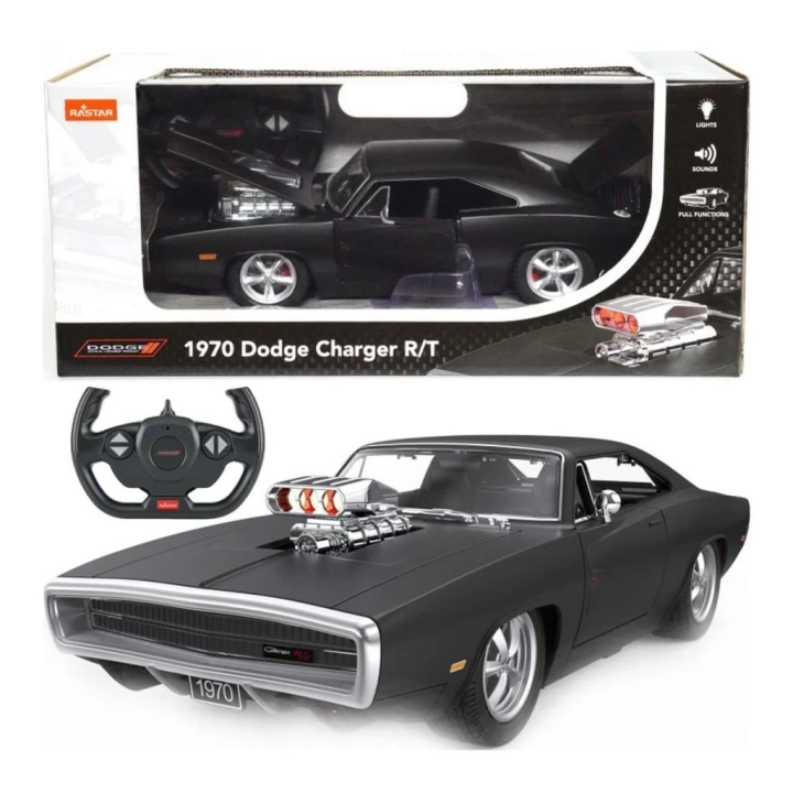 BFS  99010 1970 Dodge Charger R/T Sesli ve Işıklı Uzaktan Kumandalı Araba -Sunman