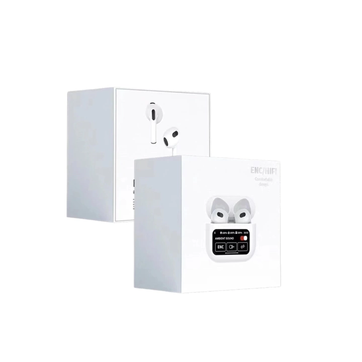 BFS A10 Pro Aktif Gürültü Engelleyici Özellikli Dijital Ekranlı Airpods Bluetooth Kulaklık - Beyaz