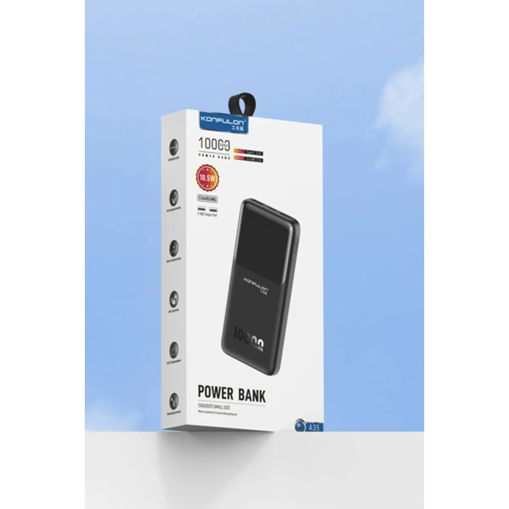BFS A35 10.000 mAh 15W Mini Powerbank - Siyah