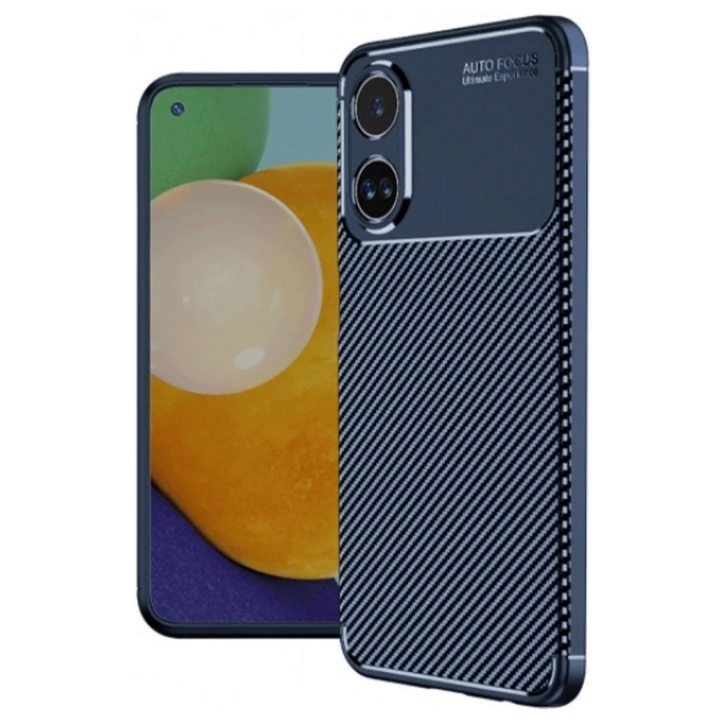 BFS   A60 Kılıf Auto Focus Karbon Kapak - Lacivert