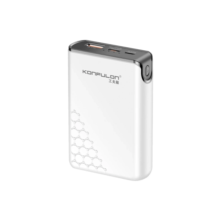 BFS A6Q 22.5W Usb 3.0 ve 20W Type-C Çıkışlı 10.000 mAh PD Powerbank - Beyaz