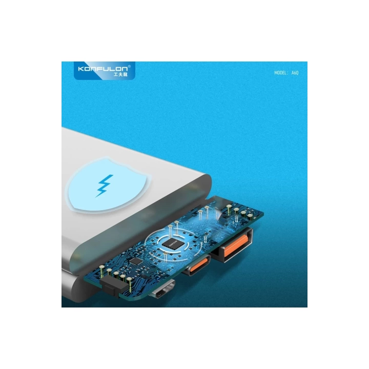 BFS A6Q 22.5W Usb 3.0 ve 20W Type-C Çıkışlı 10.000 mAh PD Powerbank - Beyaz