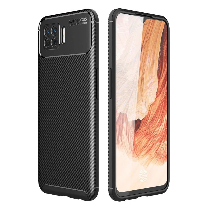BFS   A73 Kılıf Auto Focus Karbon Kapak - Siyah