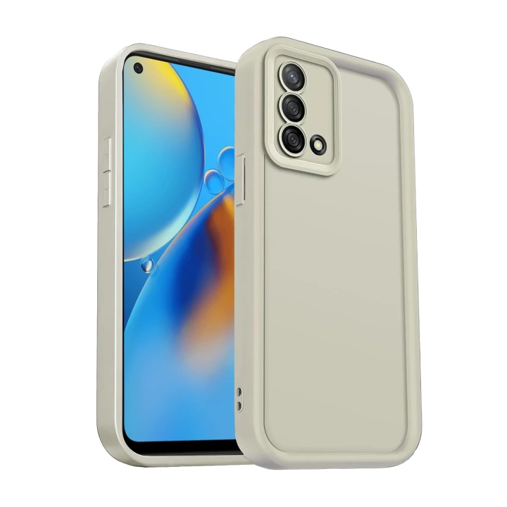 BFS   A74 4G Kılıf Viera Silikon - Krem