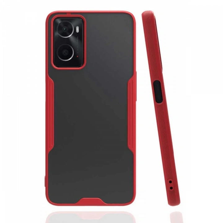 BFS   A96 Kılıf Platin Silikon - Kırmızı