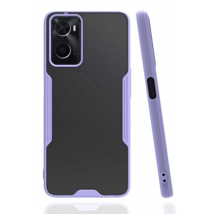 BFS   A96 Kılıf Platin Silikon - Lila