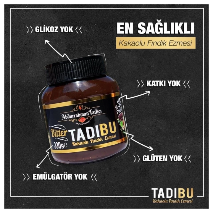 BFS   Abdurrahman Tatlıcı Tadıbu Kakaolu Fındık Ezmesi 330 Gr