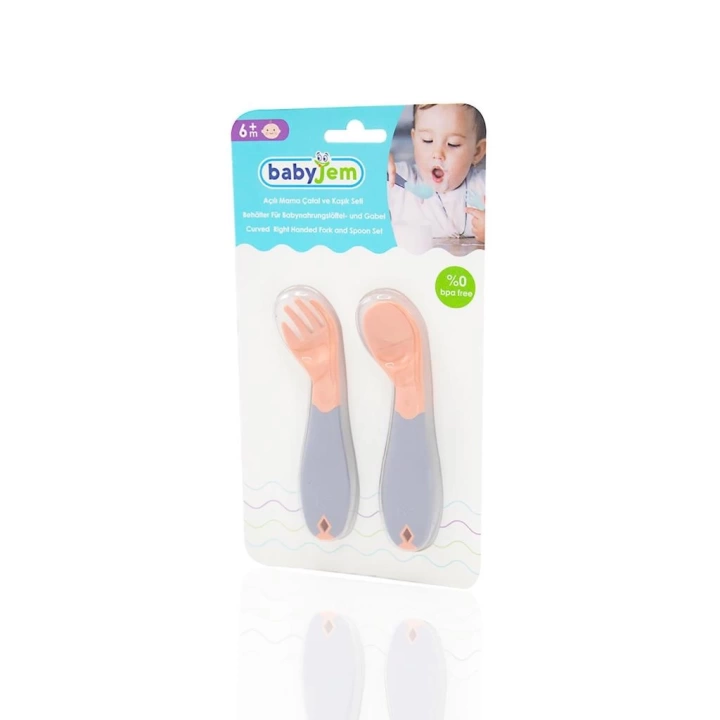 BFS     Açılı Mama Kaşık Çatal Takımı 703 Gül Kurusu