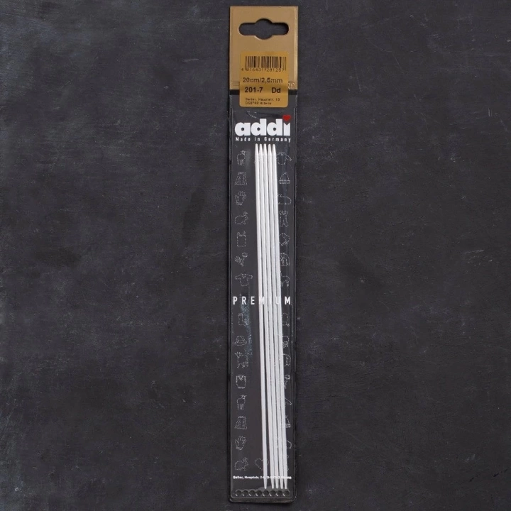 BFS Addi 2,5mm 20cm 5 li Çorap Şişi - 201-7
