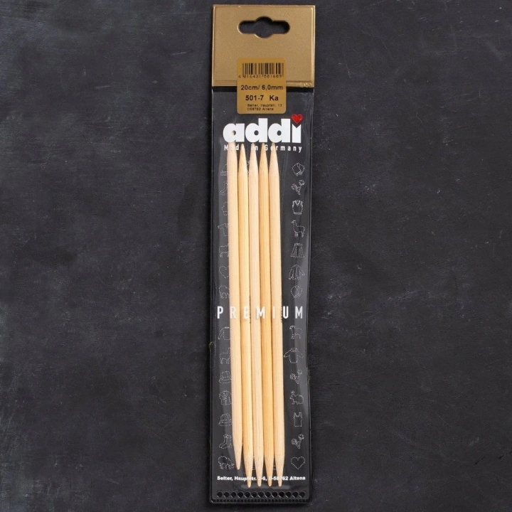 BFS Addi Bambus 6mm 20cm Bambu Çorap Şişi - 501-7