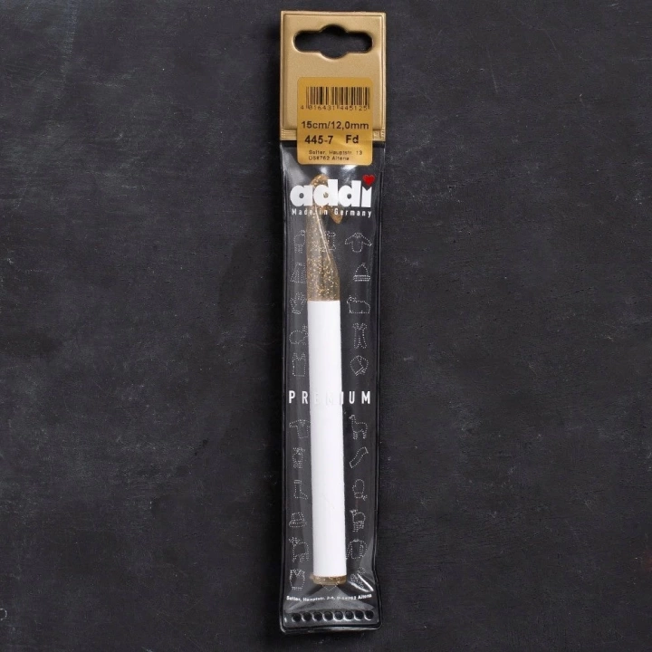 BFS Addi Champagner 12mm 15cm Plastik Simli Yün Tığ -