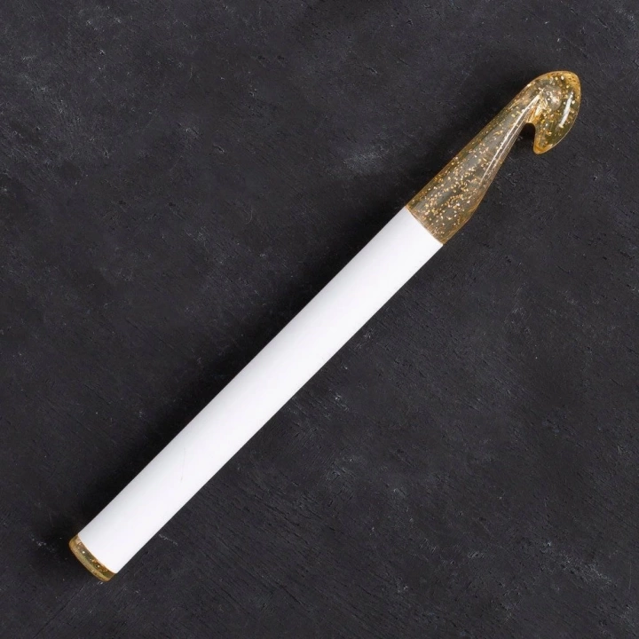 BFS Addi Champagner 12mm 15cm Plastik Simli Yün Tığ -