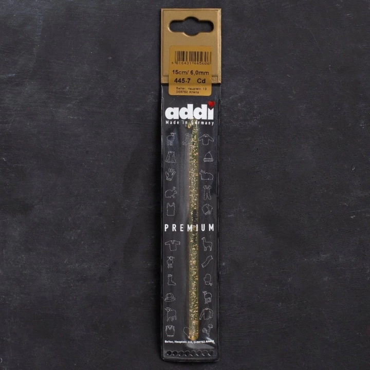 BFS Addi Champagner 6mm 15cm Plastik Simli Yün Tığ - 4