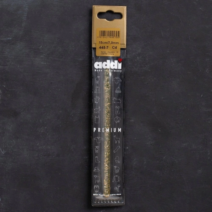BFS Addi Champagner 7mm 15cm Plastik Simli Yün Tığ - 4