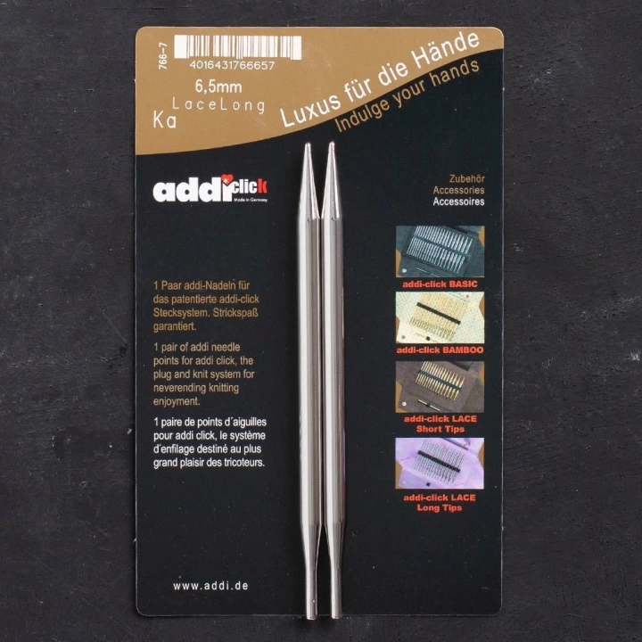 BFS Addi Click 6.5mm 13cm Misinalı Dantel Şiş Ucu - 76
