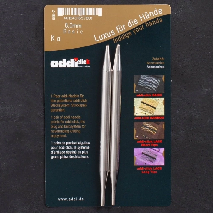 BFS Addi Click Basic 8mm Misinalı Şiş Ucu - 656-2