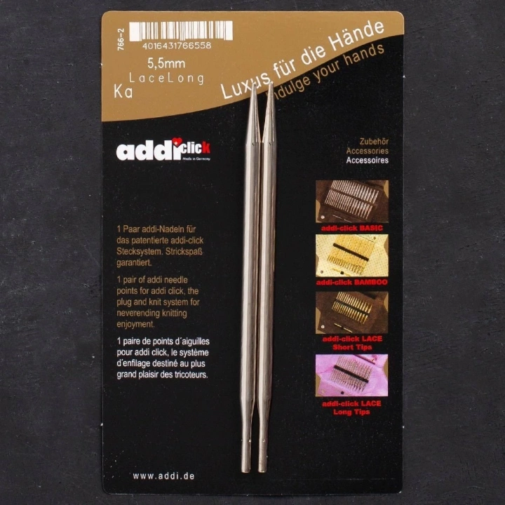 BFS Addi Click Lace 5,5mm Değiştirilebilir Uzun Uçlu D