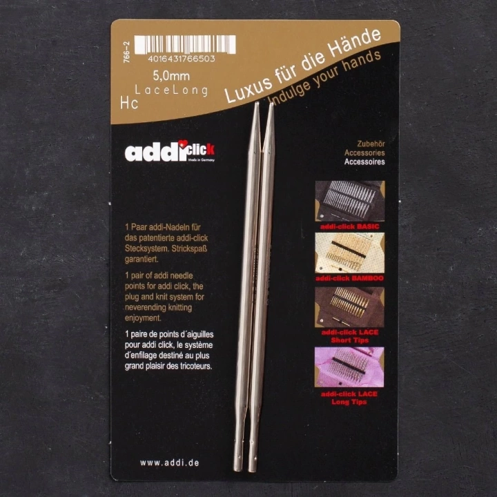 BFS Addi Click Lace 5mm Değiştirilebilir Uzun Uçlu Dan