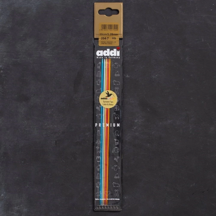 BFS Addi Colibri 2,25mm 20cm Renkli Çorap Şişi - 204-7