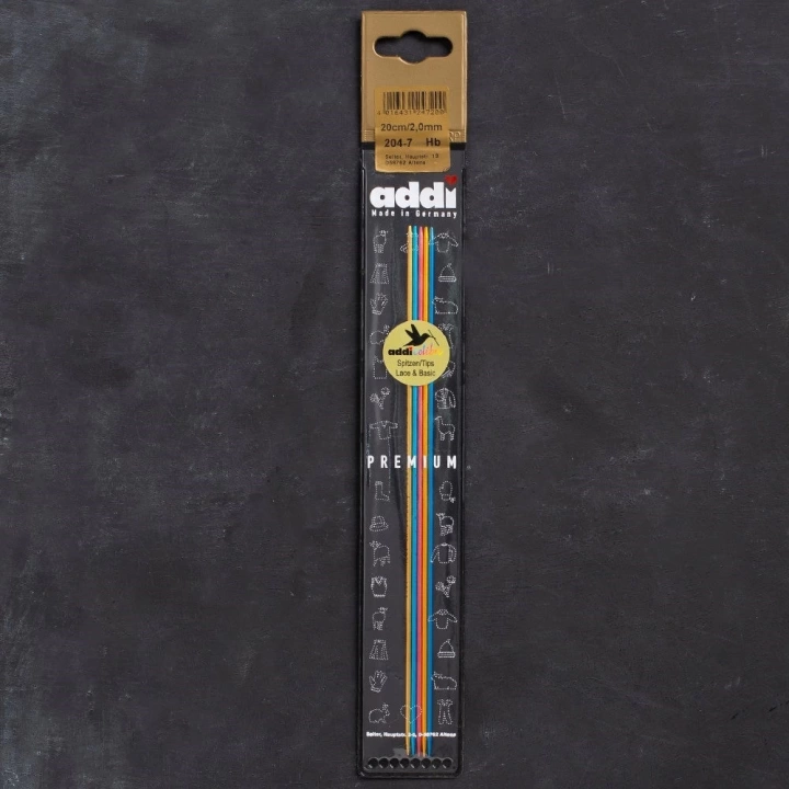 BFS Addi Colibri 2mm 20cm Renkli Çorap Şişi - 204-7