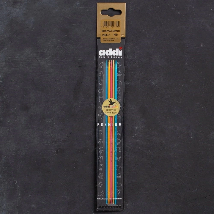 BFS Addi Colibri 3mm 20cm Renkli Çorap Şişi - 204-7