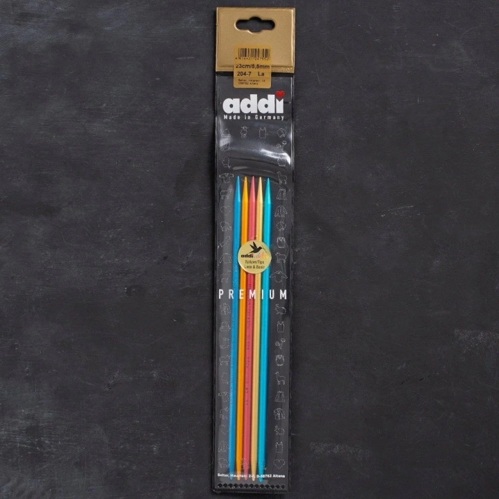 BFS Addi Colibri 5,5mm 23cm Renkli Çorap Şişi - 204-7