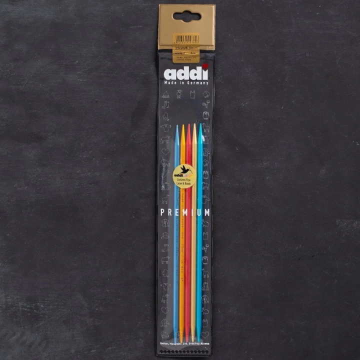BFS Addi Colibri 6mm 23cm Renkli Çorap Şişi - 204-7