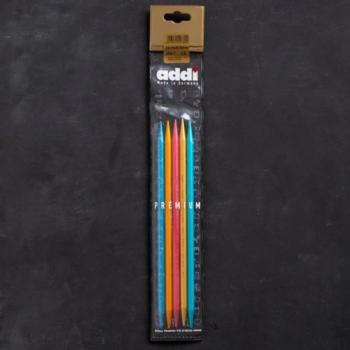 BFS Addi Colibri 8mm 23cm Renkli Çorap Şişi - 204-7