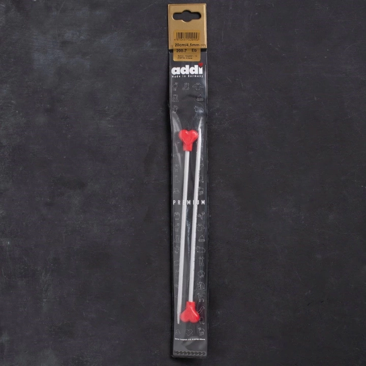 BFS Addi Kalpli 4,5mm 20cm Klasik Alüminyum Örgü Şişi