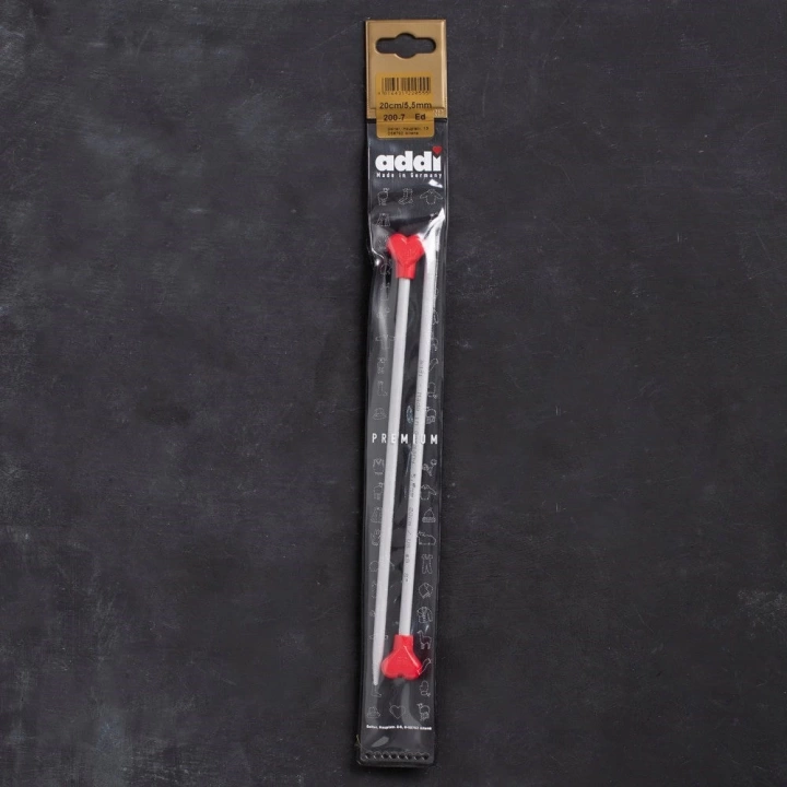 BFS Addi Kalpli 5,5mm 20cm Klasik Alüminyum Örgü Şişi