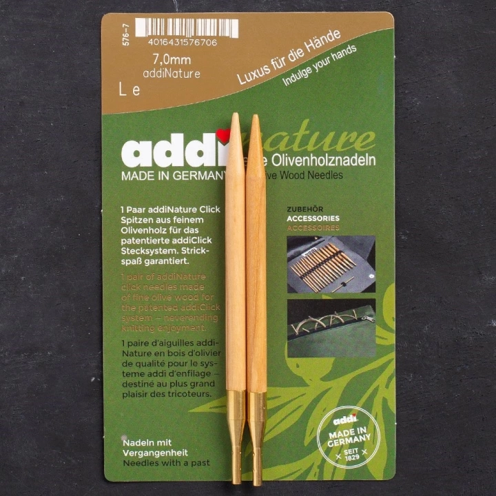 BFS Addi Nature Olive Wood Click 7mm 13cm Misinalı Şiş