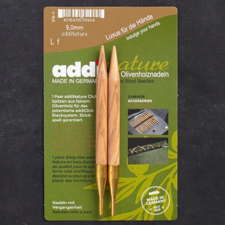 BFS Addi Nature Olive Wood Click 9mm 13cm Misinalı Şiş