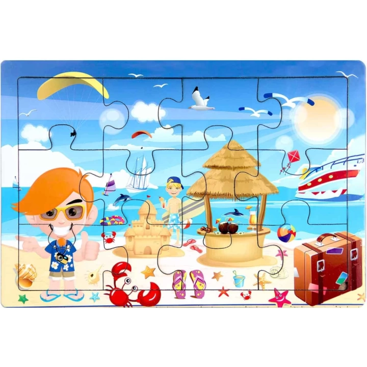 BFS   Ahşap Eğitici Puzzle 12 Parça