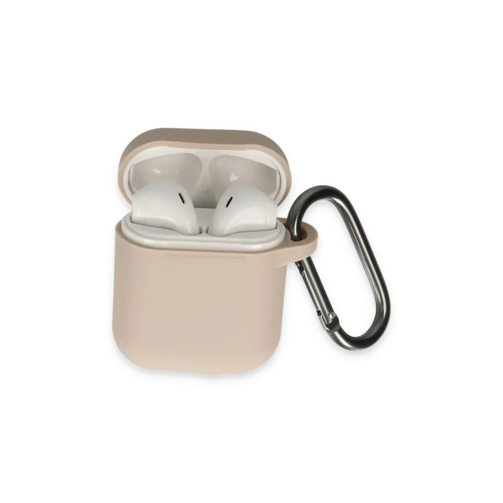 BFS Airpods 2 (2.nesil) Hang Kılıf - Pudra