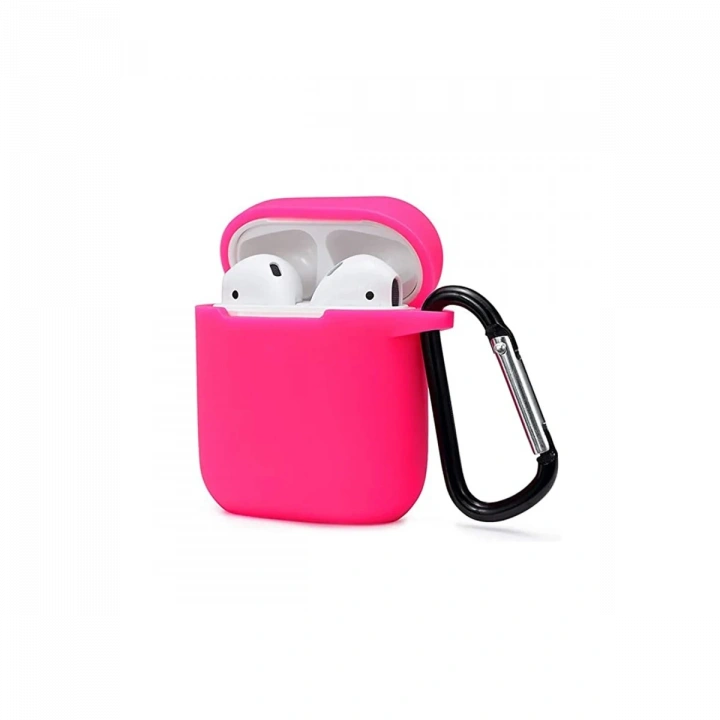 BFS  Airpods 2 (2.nesil) Sert Silikon Kılıf - Pembe