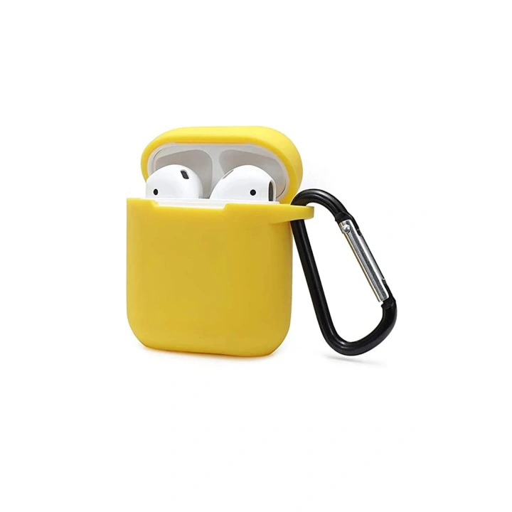 BFS Airpods 2 (2.nesil) Sert Silikon Kılıf - Sarı