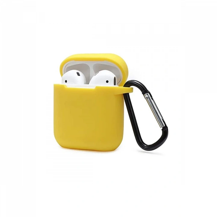 BFS  Airpods 2 (2.nesil) Sert Silikon Kılıf - Sarı