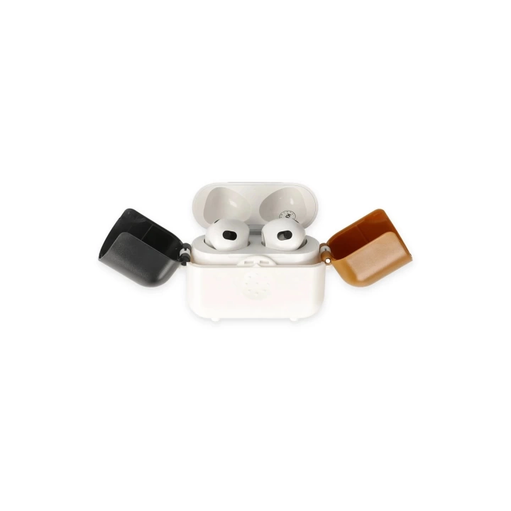 BFS Airpods 3 (3.nesil) Basmalı Kılıf - Beyaz-Siyah-Kahverengi