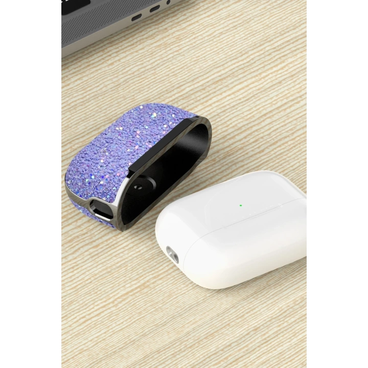 BFS  Airpods 3 (3.nesil) Bright Simli Airpods Kapak - Gold