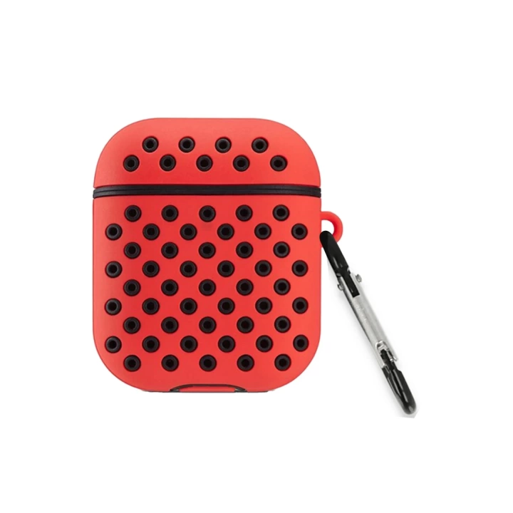 BFS Airpods 3 (3.nesil) Spor Delikli Kılıf - Kırmızı-Siyah
