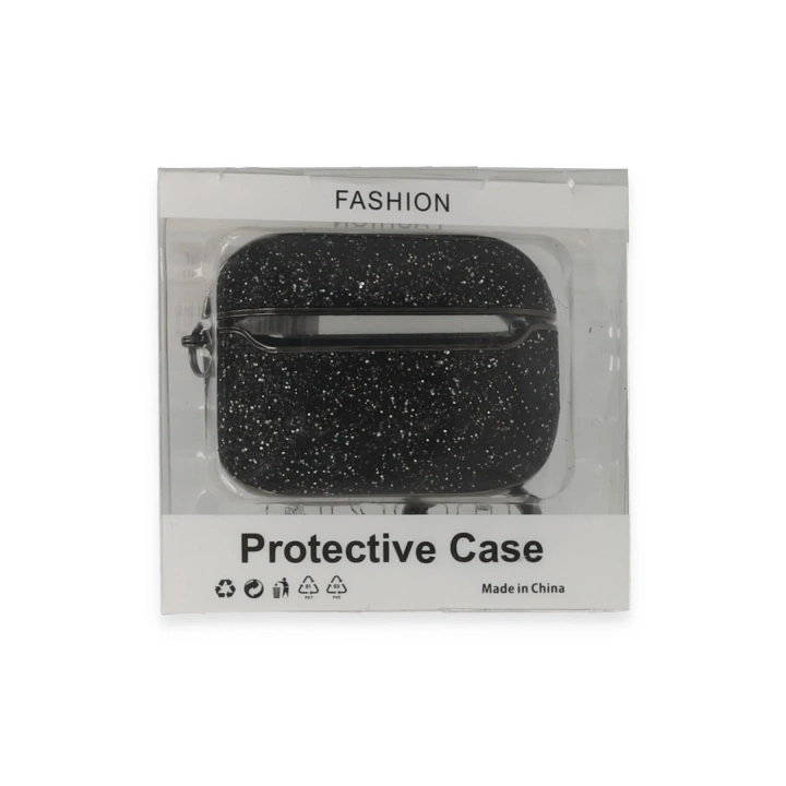 BFS  Airpods Pro (1.nesil) Spell Simli Kılıf - Siyah