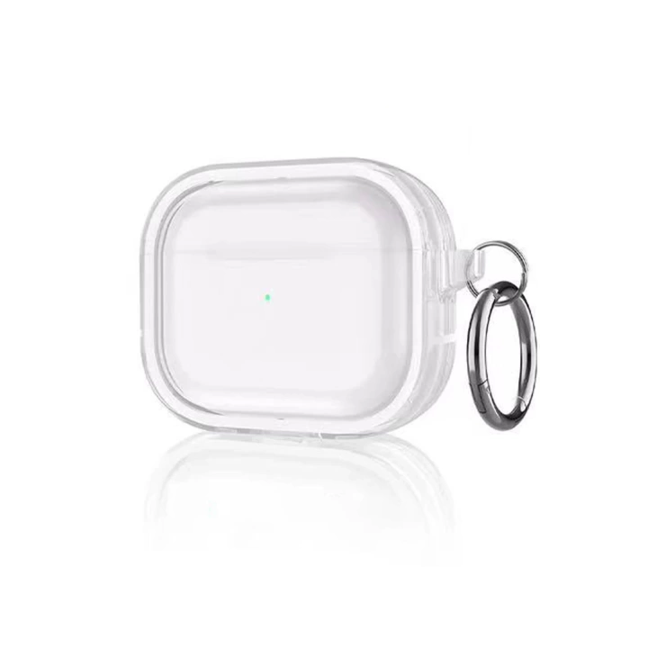 BFS Airpods Pro 2 (2.nesil) Shiny Şeffaf Kılıf - Beyaz
