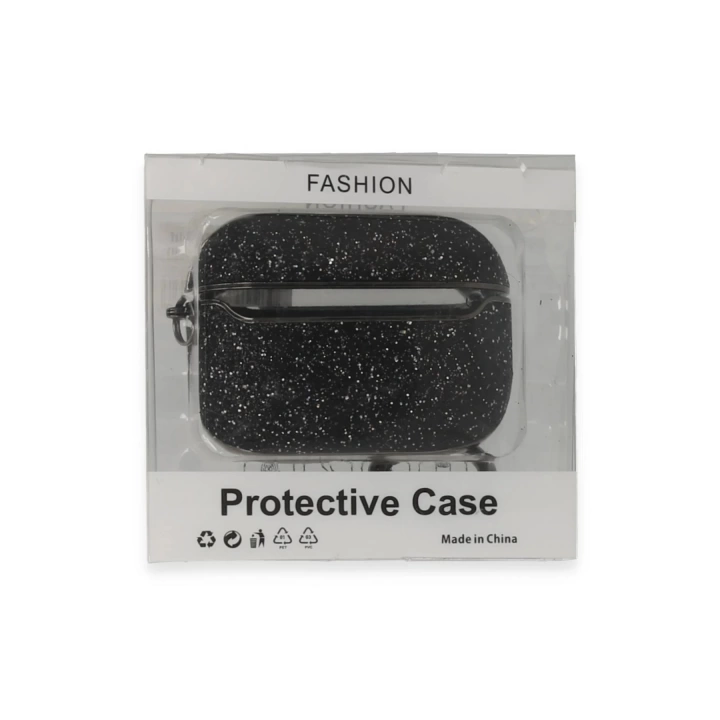 BFS Airpods Pro 2 (2.nesil) Spell Simli Kılıf - Siyah
