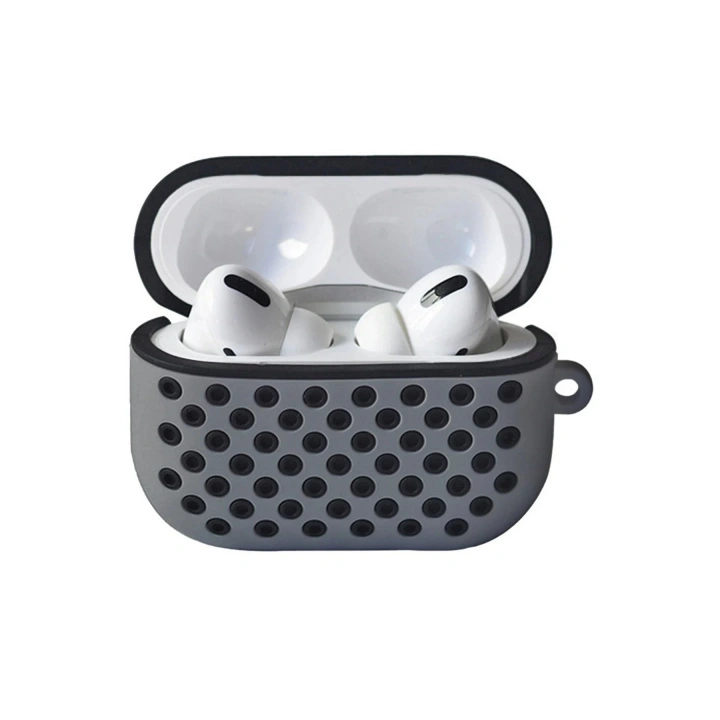 BFS Airpods Pro 2 (2.nesil) Spor Delikli Kılıf - Gri-Siyah